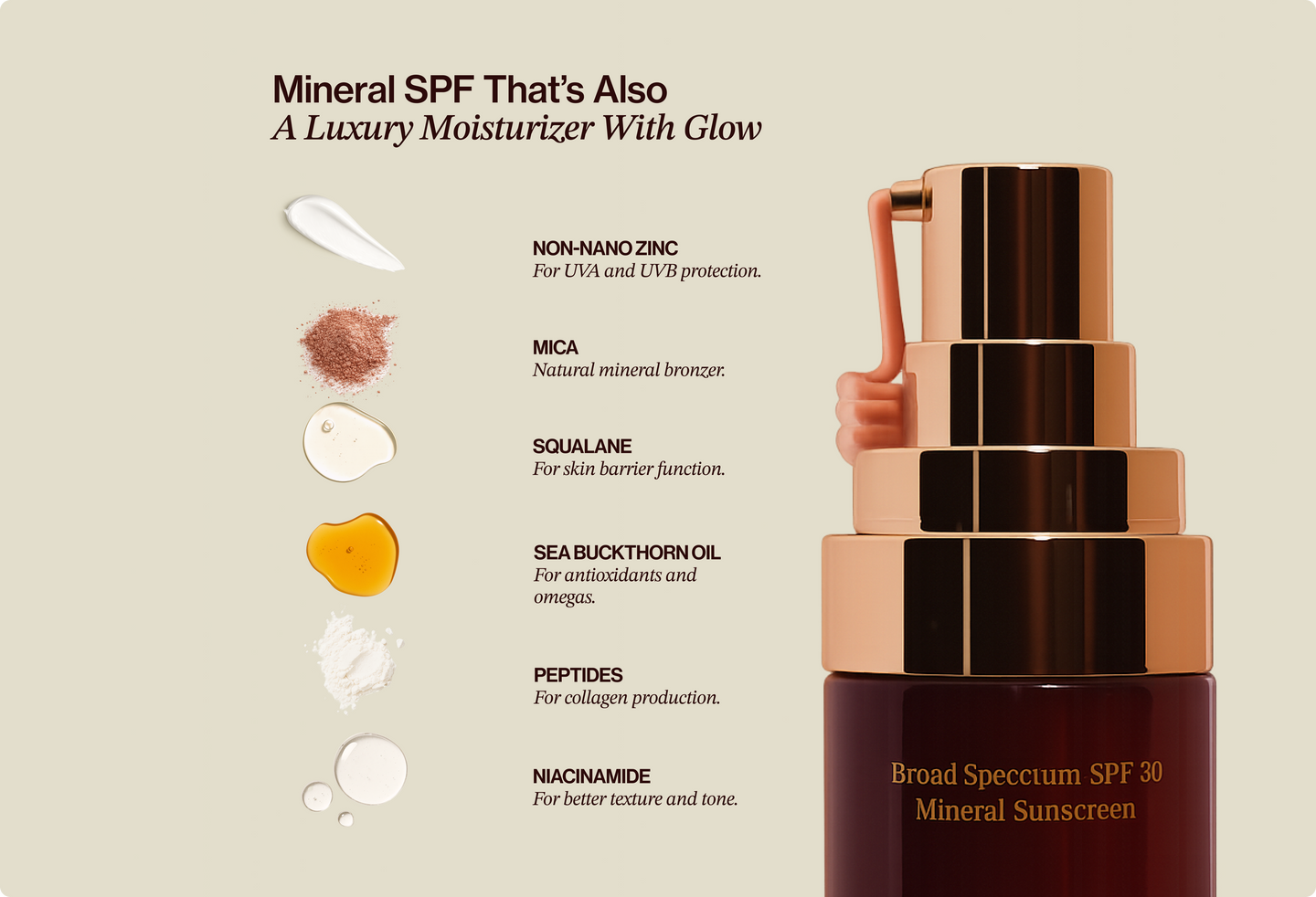 The One Warm Glow Daily Sun Cream (SPF 30)